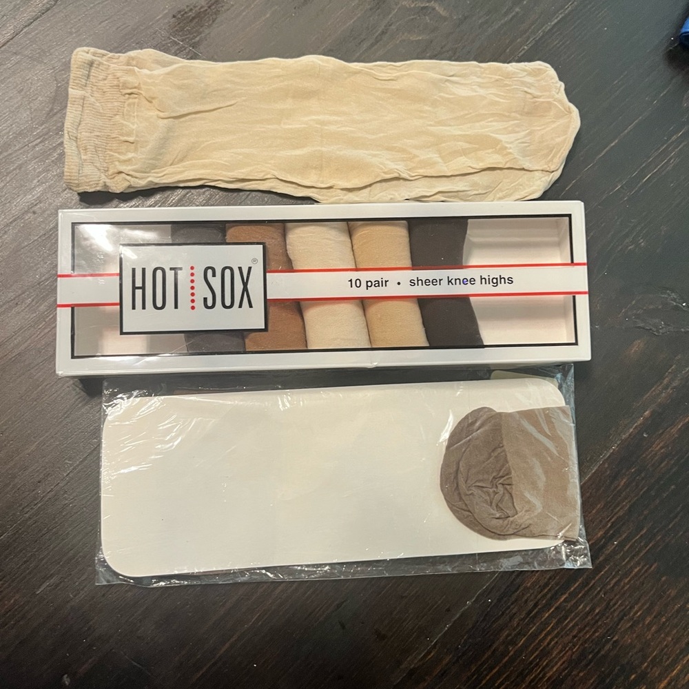 Hot Sox Sheer Knee Highs multicolor pack, Size 8 1/2-11. Brand New. - Picture 5 of 8